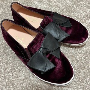 kate spade delise sneaker velvet